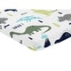 preview thumbnail 2 of 1, Sweet Jojo Designs Navy Blue, Turquoise and Grey Dinosaur Mod Dino Collection Fitted Mini Portable Crib Sheet