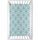 preview thumbnail 1 of 1, Sweet Jojo Designs Turquoise Blue and Grey Arrow Earth and Sky Collection Fitted Mini Portable Crib Sheet