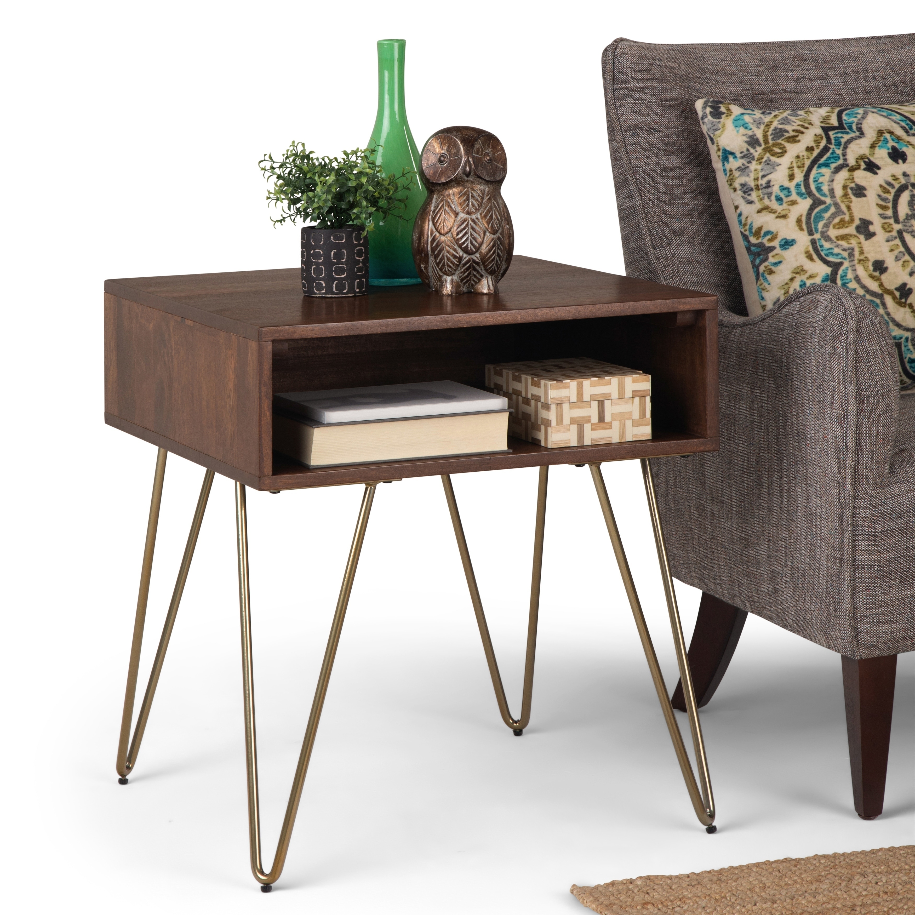 Shop Wyndenhall Moreno Solid Mango Wood And Metal 22 Inch Wide