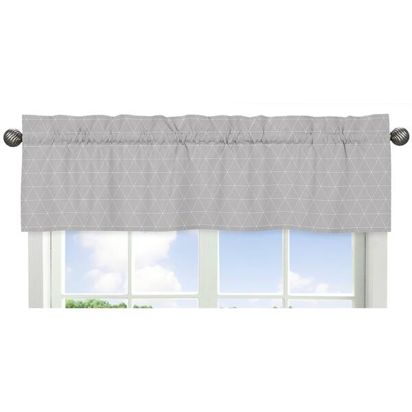 Sweet Jojo Designs Grey Triangle Mountains Collection Window Curtain ...