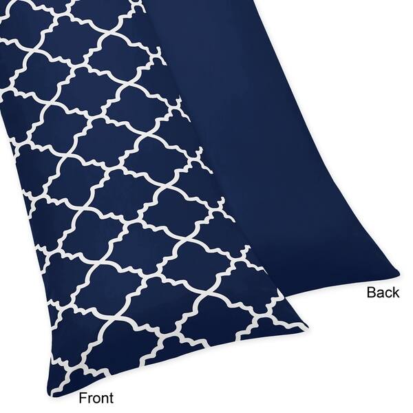 Sweet Jojo Designs Navy Blue And White Modern Trellis Lattice White Modern Trellis Lattice