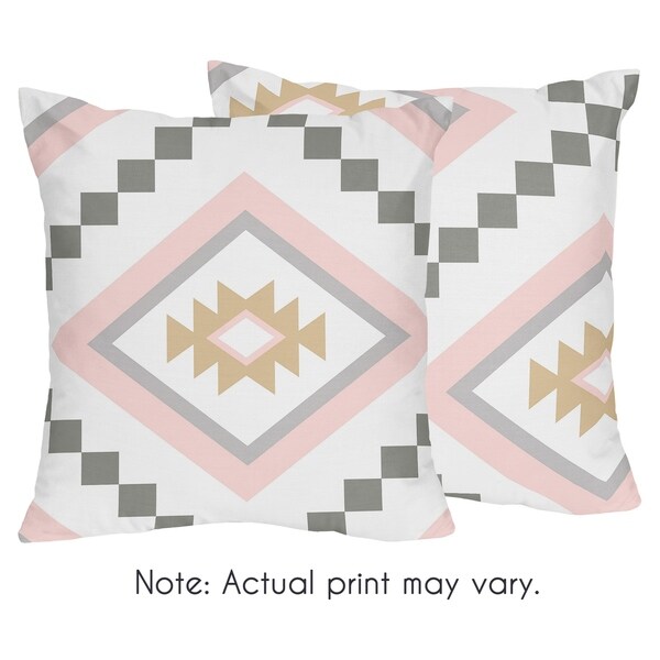 aztec print throw pillows