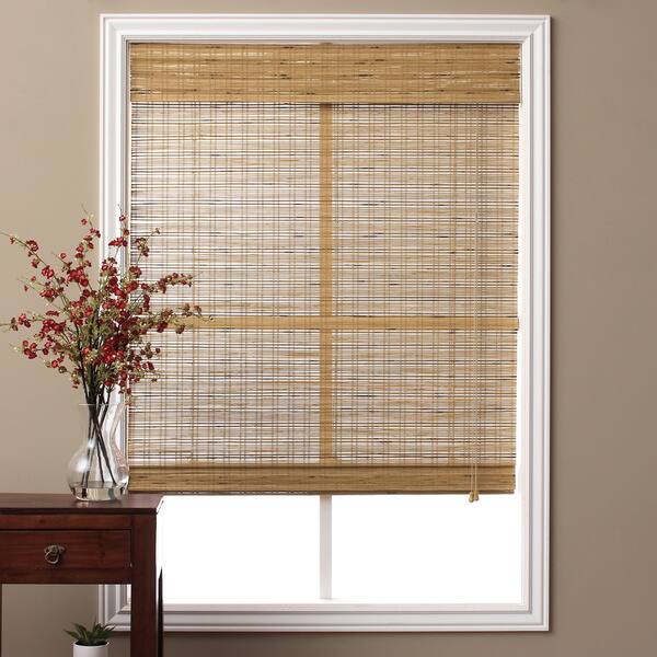 Arlo Blinds Tuscan Bamboo Roman Shade with 74 Inch Height (As Is Item ...