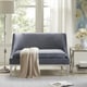 preview thumbnail 1 of 5, Madison Park Avery Grey Fabric Settee