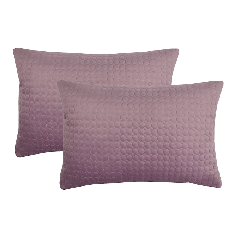 Embroidered Velvet Boudoir 2pk - lavender