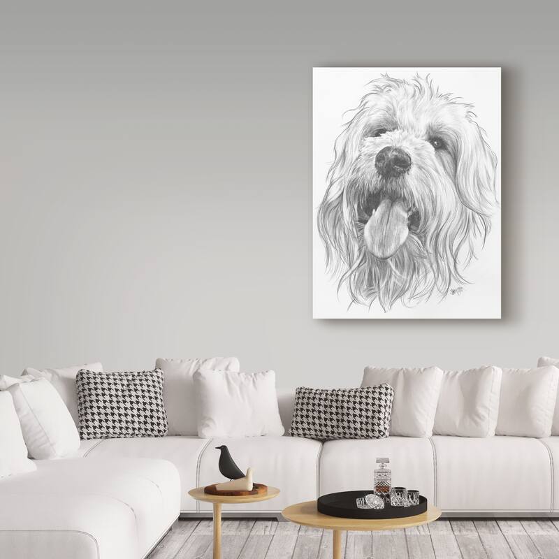 Barbara Keith 'Goldendoodle' Canvas Art