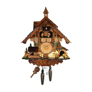Alexander Taron Roman Numeral Chime Quartz Cuckoo Wall Clock