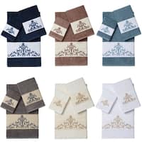 Authentic Hotel and Spa Turkish Cotton Squares Embroidered White