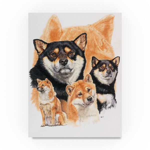 Shop Barbara Keith Shiba Inu And Ghost Canvas Art Free