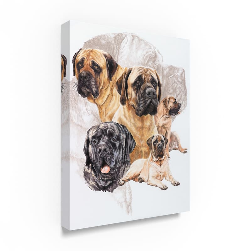 Barbara Keith 'Bull Mastiff With Ghost' Canvas Art