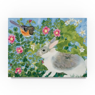 Carissa Luminess 'Bunny With Towee' Canvas Art - Bed Bath & Beyond ...