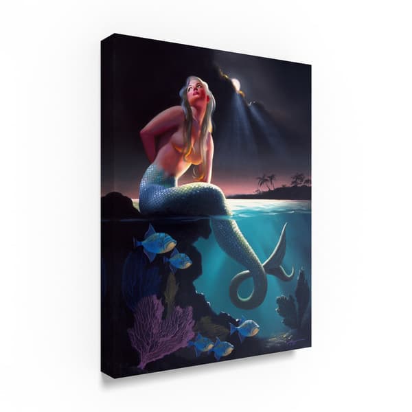 D. Rusty Rust 'Mermaid' Canvas Art - On Sale - Bed Bath & Beyond - 18968817