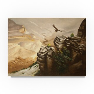 D. Rusty Rust 'Flying Eagle' Canvas Art - Bed Bath & Beyond - 18968843