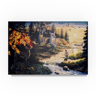 D. Rusty Rust 'Wish You Were Here ' Canvas Art - Bed Bath & Beyond ...