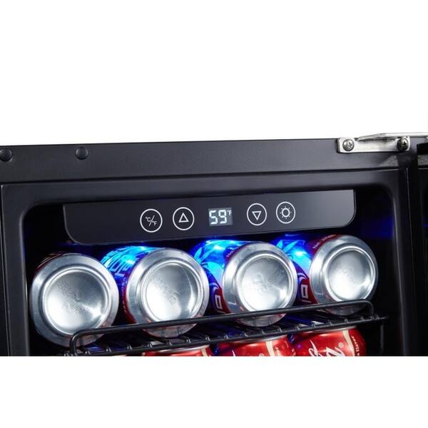 NewAir ABR960B Compact 96 Can Built In Beverage Cooler, Black