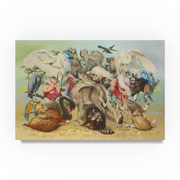 D. Rusty Rust 'Bugs' Canvas Art - Bed Bath & Beyond - 18969066