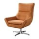 preview thumbnail 4 of 2, ACME Eudora Accent Chair in Orange Leather Gel