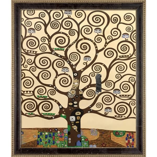 Gustav Klimt 'Tree of Life' Hand Painted Oil Reproduction - Overstock ...