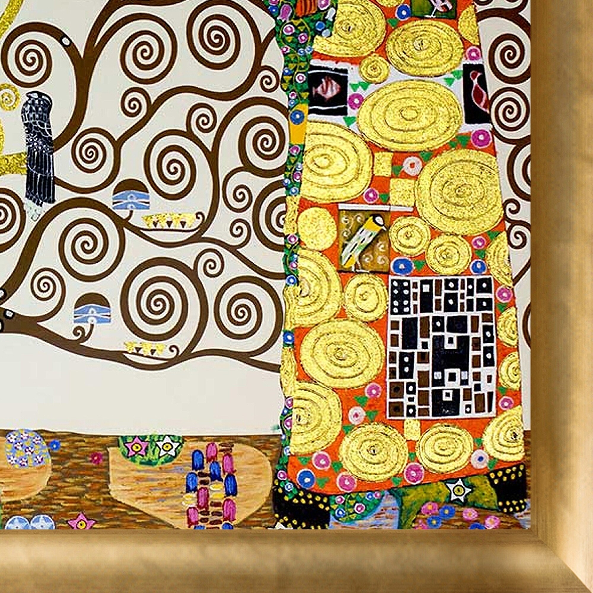 Gustav Klimt "The Tree Of Life, Stoclet Frieze" Oil Reproduction Hand ...