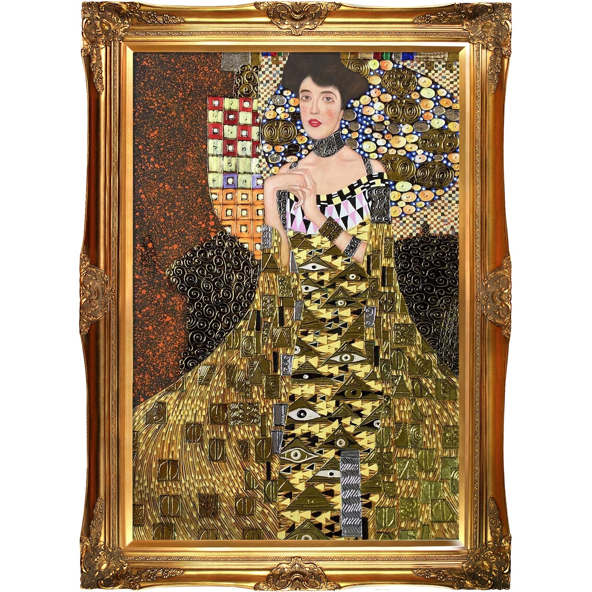 La Pastiche Gustav Klimt 'Portrait of Adele Bloch Bauer I' (Luxury