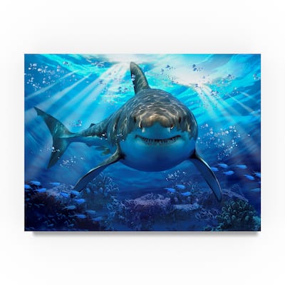 Howard Robinson 'Stalking Shark' Canvas Art