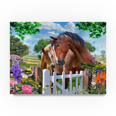 Howard Robinson 'Horse Family' Canvas Art