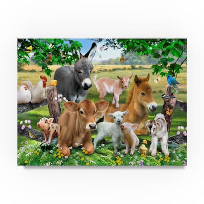 Howard Robinson 'Farm Portrait' Canvas Art