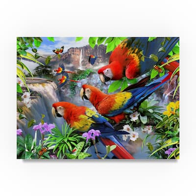 Howard Robinson 'Parrots' Canvas Art