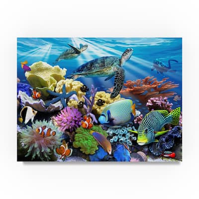 Howard Robinson 'Reef Turtles' Canvas Art