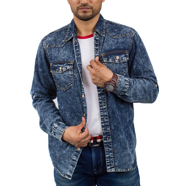 mens denim shirts for sale