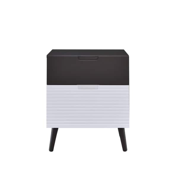 Shop Acme Daysi Nightstand In 2 Tone Espresso And White Overstock 18971355