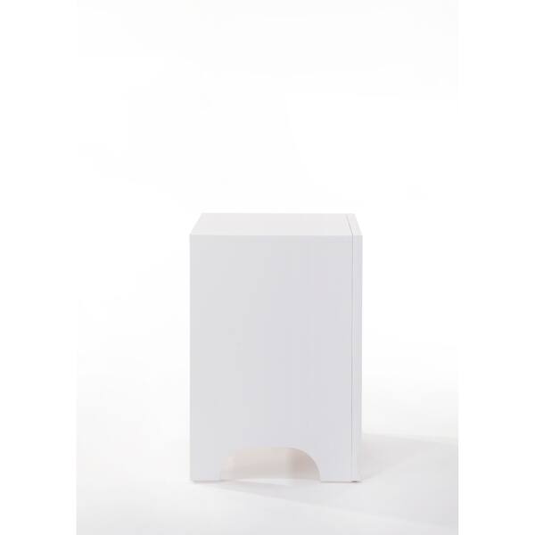 Shop Acme Blaise Nightstand In White With 2 Drawers And Usb Port On Sale Overstock 18971358