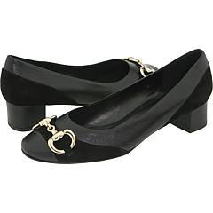 Vaneli Cicero Black Kid/Suede Pumps/Heels