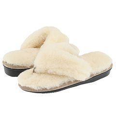 Old Friend Fuzzy Flips Cream Slippers