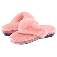 Old Friend Fuzzy Flips Pink Slippers