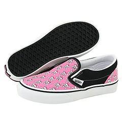 Vans Kids Classic Slip On™ (Toddler/Youth) (Bowskull) Aurora Pink