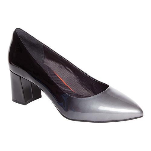 pewter leather pumps