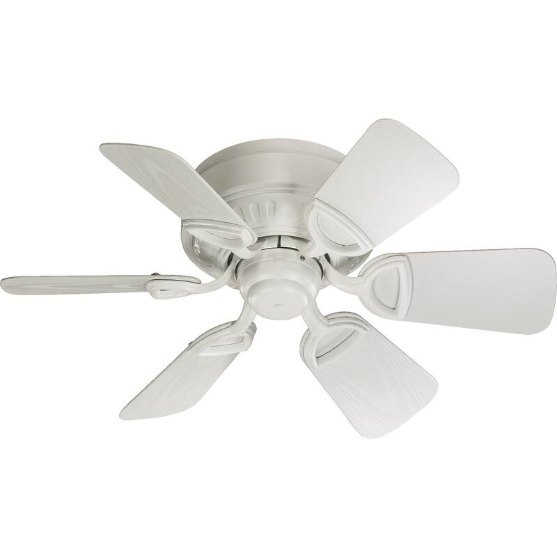 Medallion 30" Indoor / Patio Hugger Ceiling Fan - Studio White