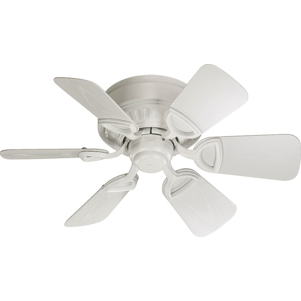 Medallion 30" Indoor / Patio Hugger Ceiling Fan - Studio White