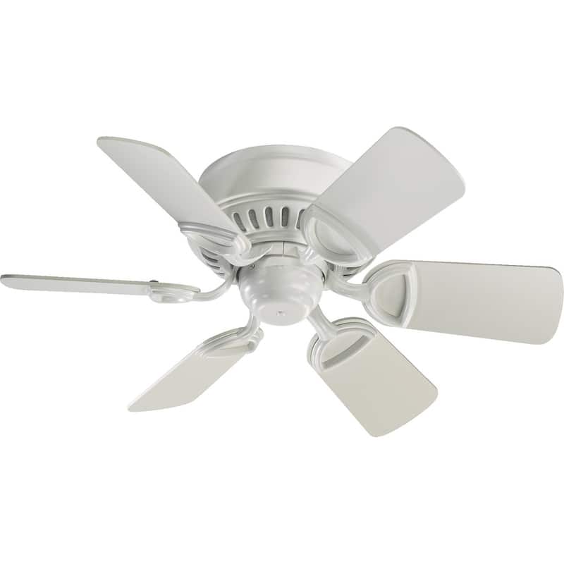 Medallion 30" Traditional 6 Blade Ceiling Fan - Studio White