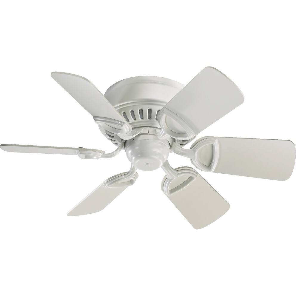 Medallion 30" Traditional 6 Blade Ceiling Fan - Studio White
