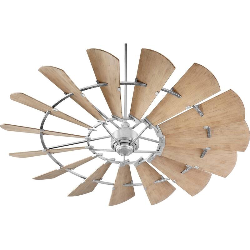 Windmill 72" Transitional Indoor / Patio Ceiling Fan - Galvanized