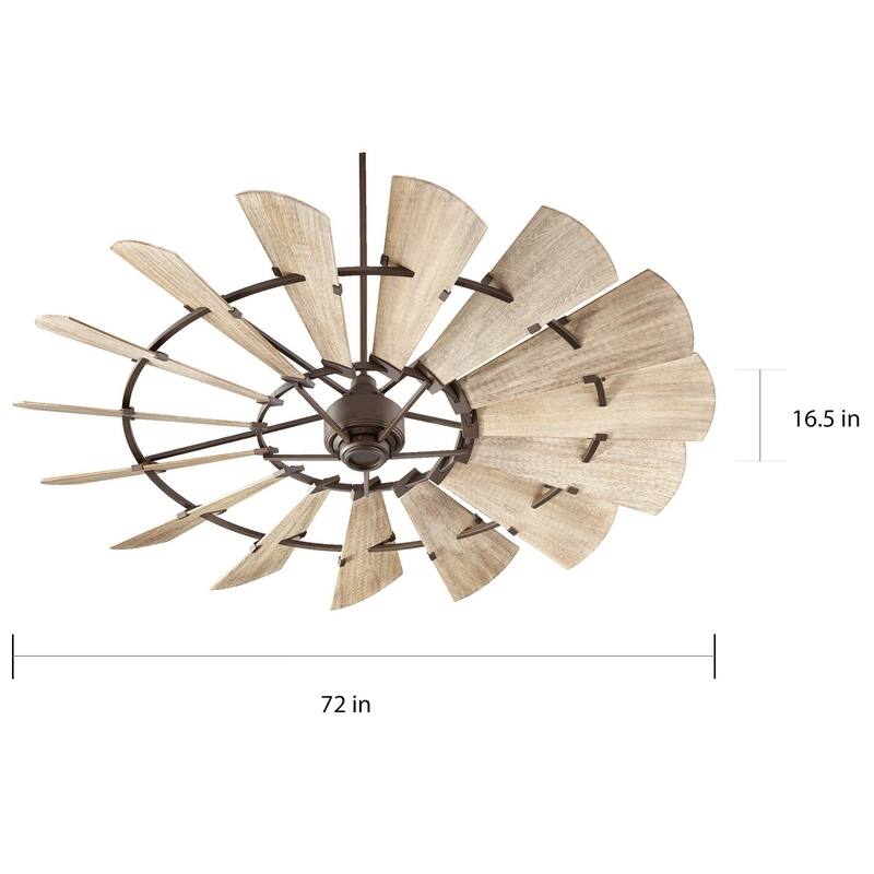 Windmill 72-inch Transitional Ceiling Fan with Remote Control