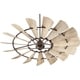 preview thumbnail 1 of 0, Windmill 72-inch Transitional Ceiling Fan with Remote Control Oiled Bronze