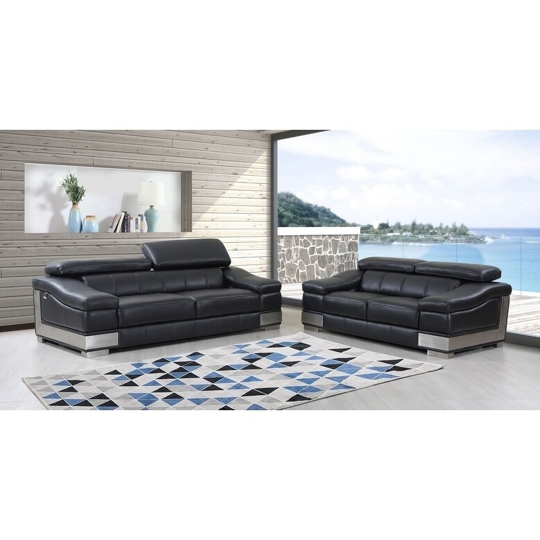 Divanitalia Rno Luxury Italian Leather Upholstered 2 Luxury Italian Leather Upholstered