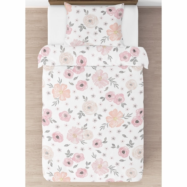 Sweet jojo on sale watercolor floral comforter