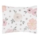 preview thumbnail 2 of 3, Sweet Jojo Designs Blush Pink, Grey and White Chic Watercolor Floral Collection Girl 5-piece Toddler-size Comforter Set