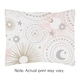 preview thumbnail 3 of 2, Sweet Jojo Designs Blush Pink, Gold, Grey and White Star Moon Celestial Collection Girl 4-piece Twin-size Comforter Set