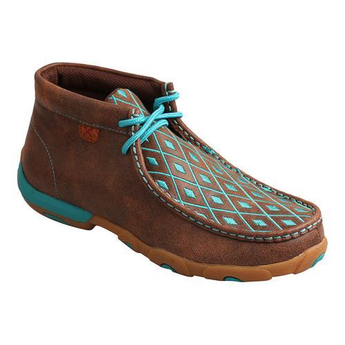 brown turquoise boots