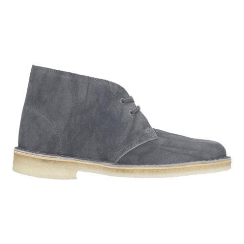 clarks desert boots grey suede